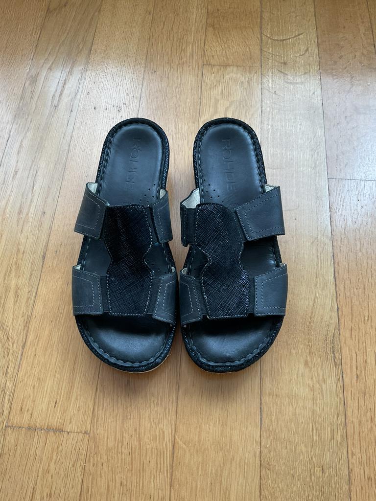 Rohde damesslippers maat 38, Comme neuf, Enlèvement, Bleu, Sandales de bain