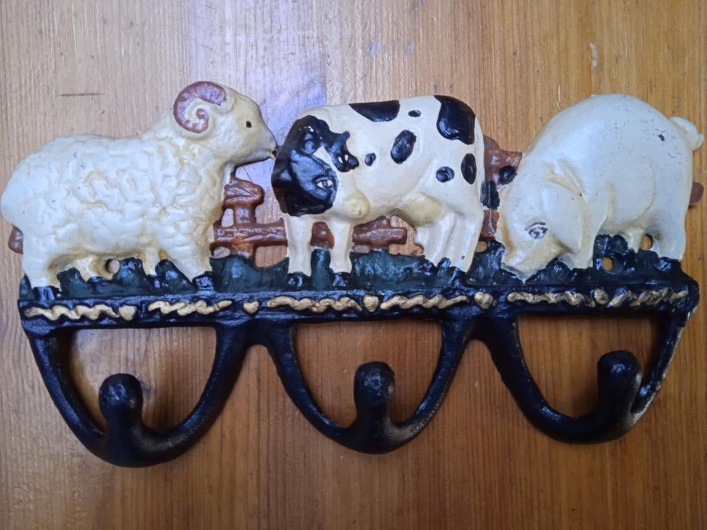 Triple crochet en fonte animaux coloré - Neuf, Enlèvement, Neuf