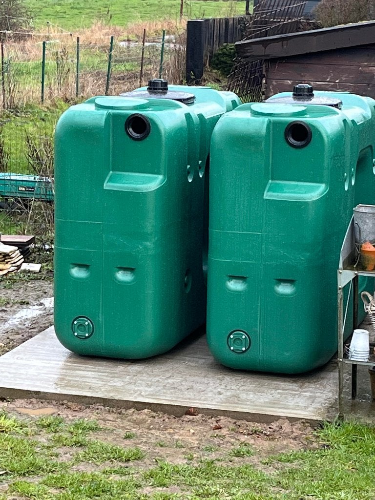 Citernes eau de pluie (1500l chacune - 2 disponibles), Jardin & Terrasse, 150 litres ou plus, Synthétique, Enlèvement, Utilisé
