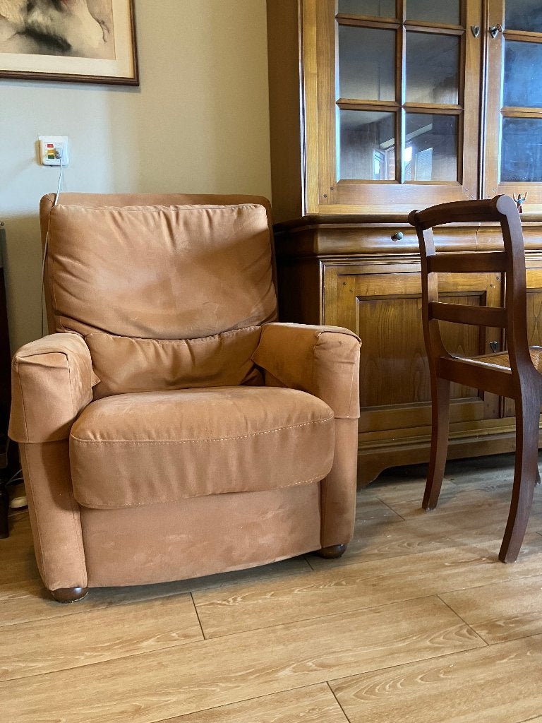 Fauteuil en alcantara, 75 à 100 cm, Enlèvement, Utilisé, 75 à 100 cm