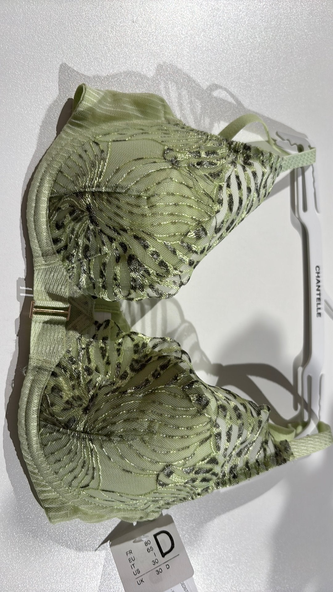 Plunge bh chantelle Eu 65 D, Ophalen of Verzenden, Groen, BH