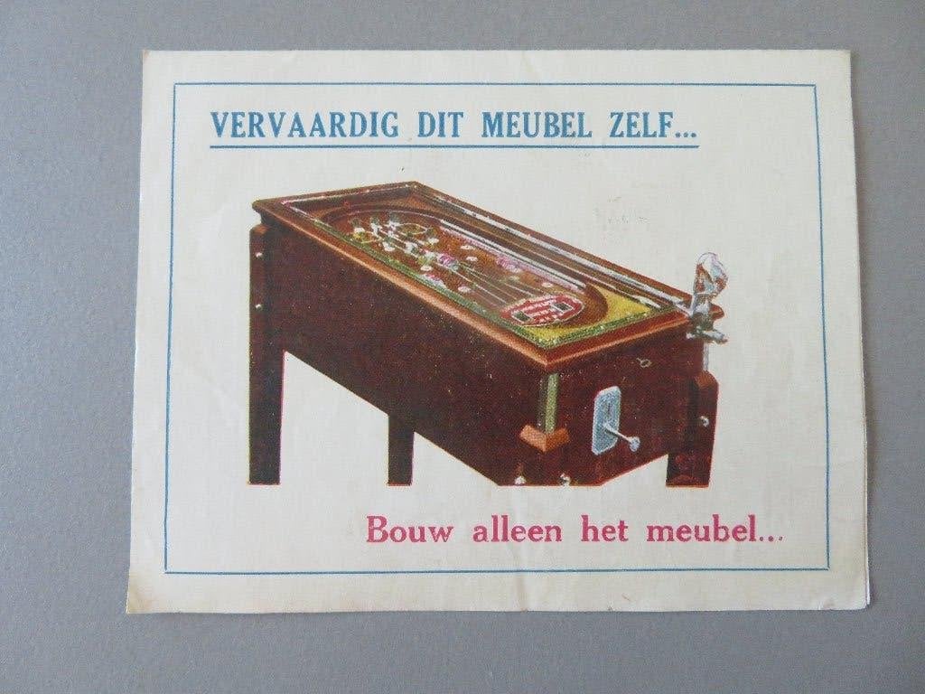 oude folder A. Basile kansspelen voorloper Bingo Kogelspel, Boeken, Catalogussen en Folders, Verzenden, Zo goed als nieuw, Folder