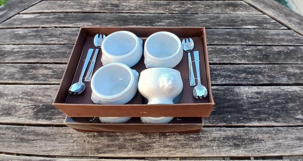 Amusepotjes met leeuwekop / 8 stuks, Huis en Inrichting, Keuken | Potten en Pannen, Ophalen of Verzenden, Nieuw, Overige materialen