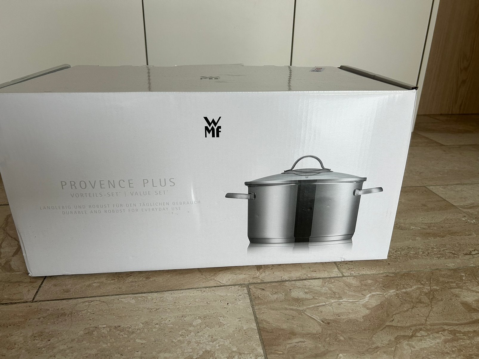 WMF nieuwe 5 delig pannenset nog in doos, Ophalen, Inox, Nieuw, Pannenset