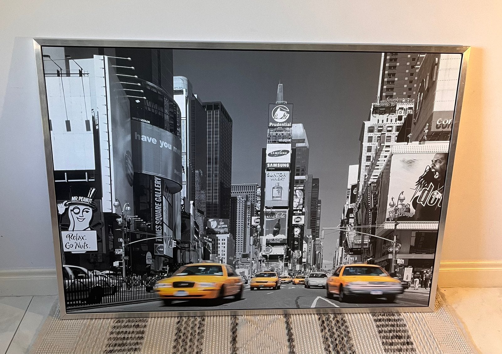 Yellow taxis in Times Square poster ikea, Huis en Inrichting, Woonaccessoires | Schilderijen, Tekeningen en Foto's, Ophalen, Zo goed als nieuw