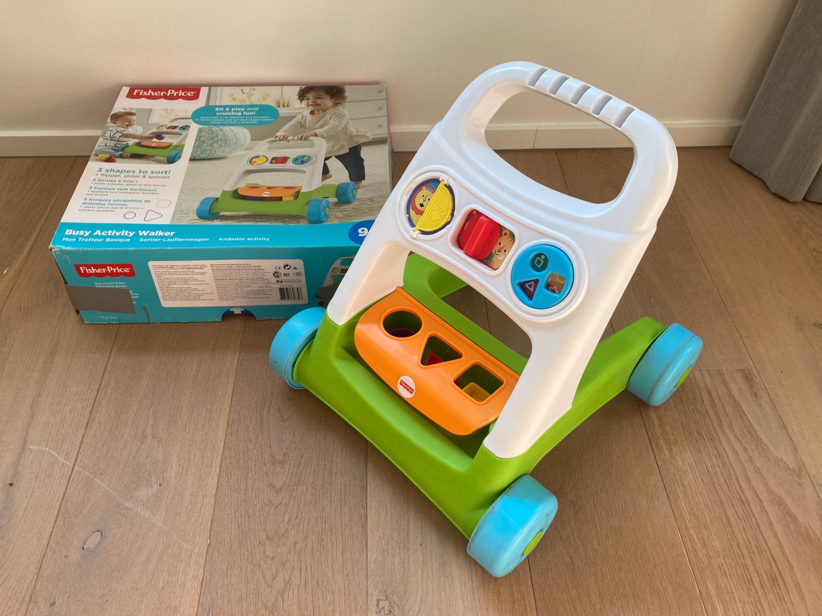 Loopwagentje - Fisher Price (met doos), Kinderen en Baby's, Speelgoed | Fisher-Price, Ophalen, Zo goed als nieuw