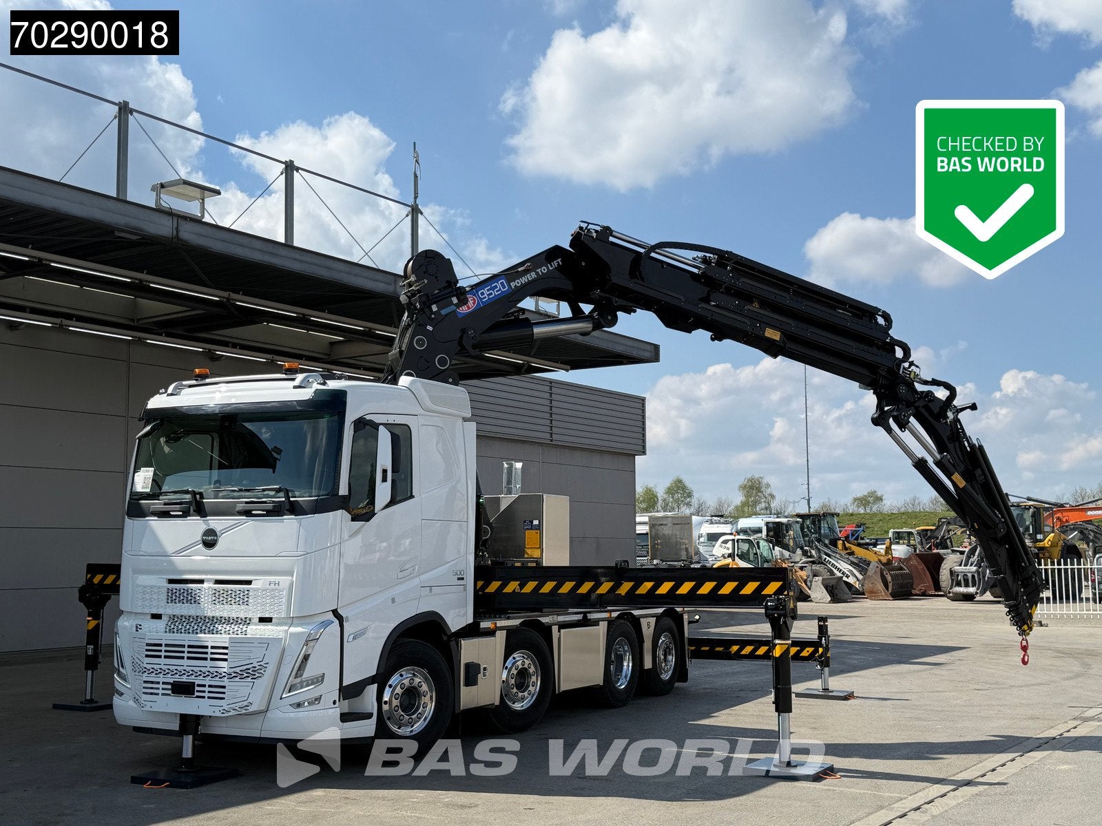 Volvo FH 500 8X2 NEW! HMF9520 K6 + JIB K6 Crane Kran Winch F, Autos, Camions, Entreprise, Achat, Caméra de recul, Air conditionné