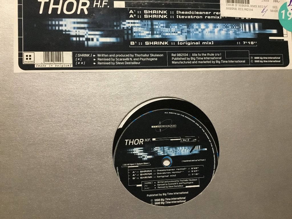 Thor H.F. Shrink, Cd's en Dvd's, Ophalen of Verzenden