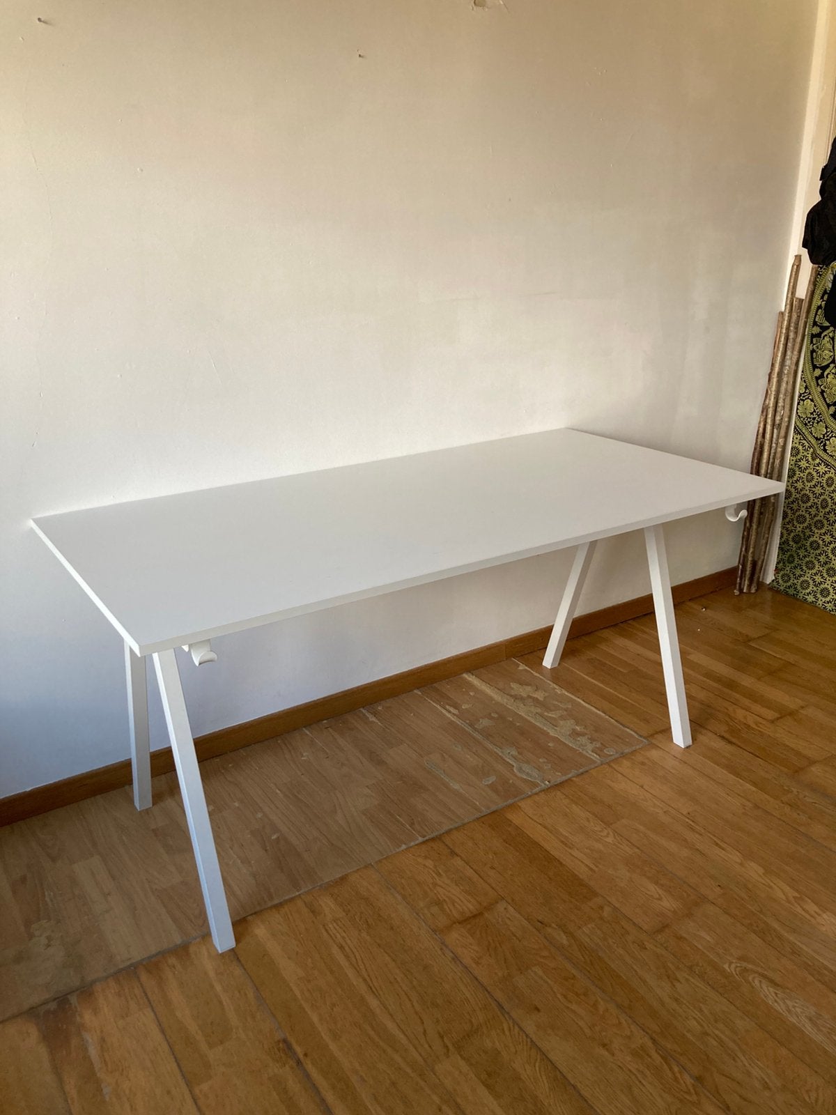Bureau blanc 160x80cm, 160 cm, Classique, Utilisé, IKEA