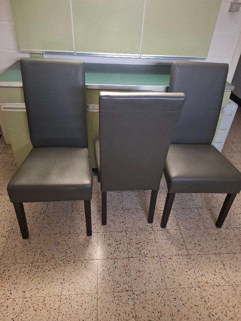 chaises de cuisine, Maison & Meubles, Enlèvement, Gris, Trois