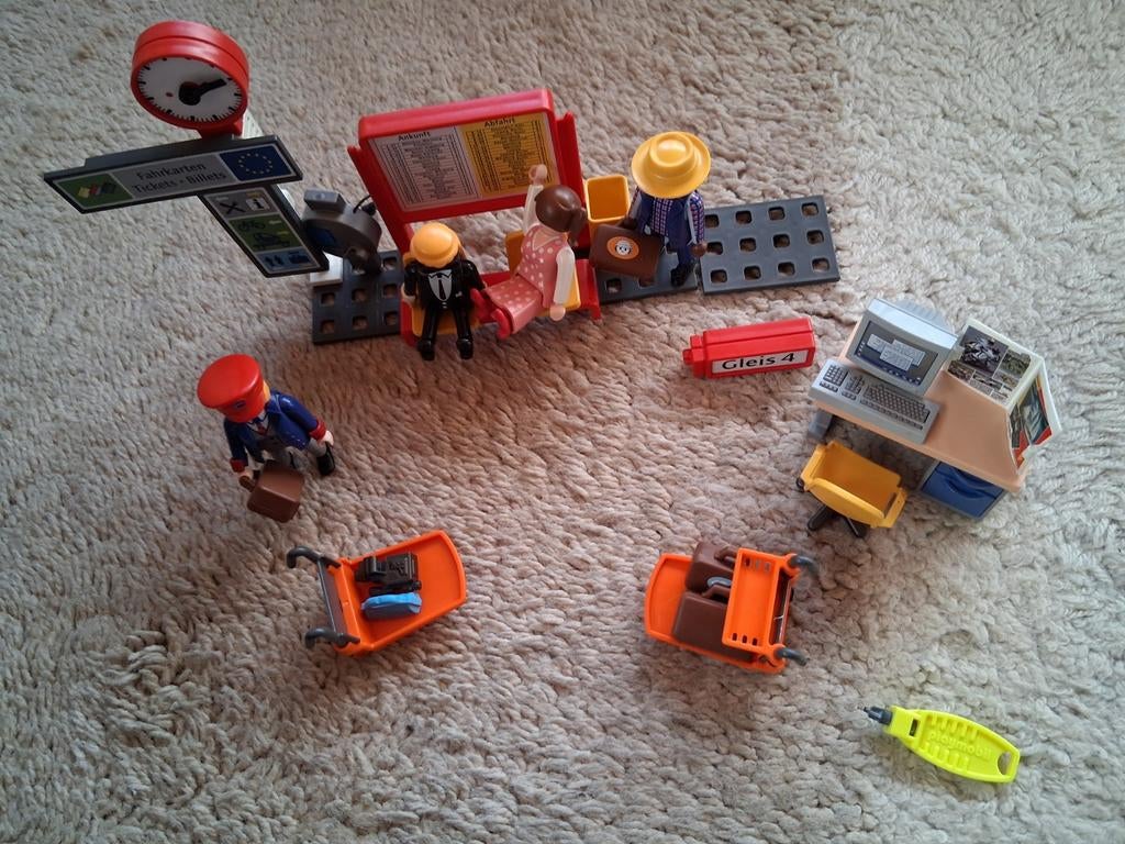 Playmobil 4303 inrichting treinstation, Enlèvement ou Envoi