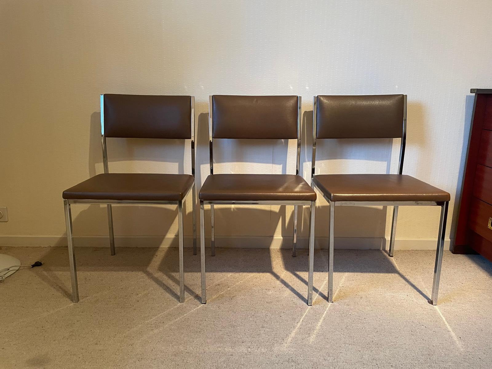 Stoelen, Huis en Inrichting, Stoelen, Ophalen, Overige materialen, Gebruikt, Drie
