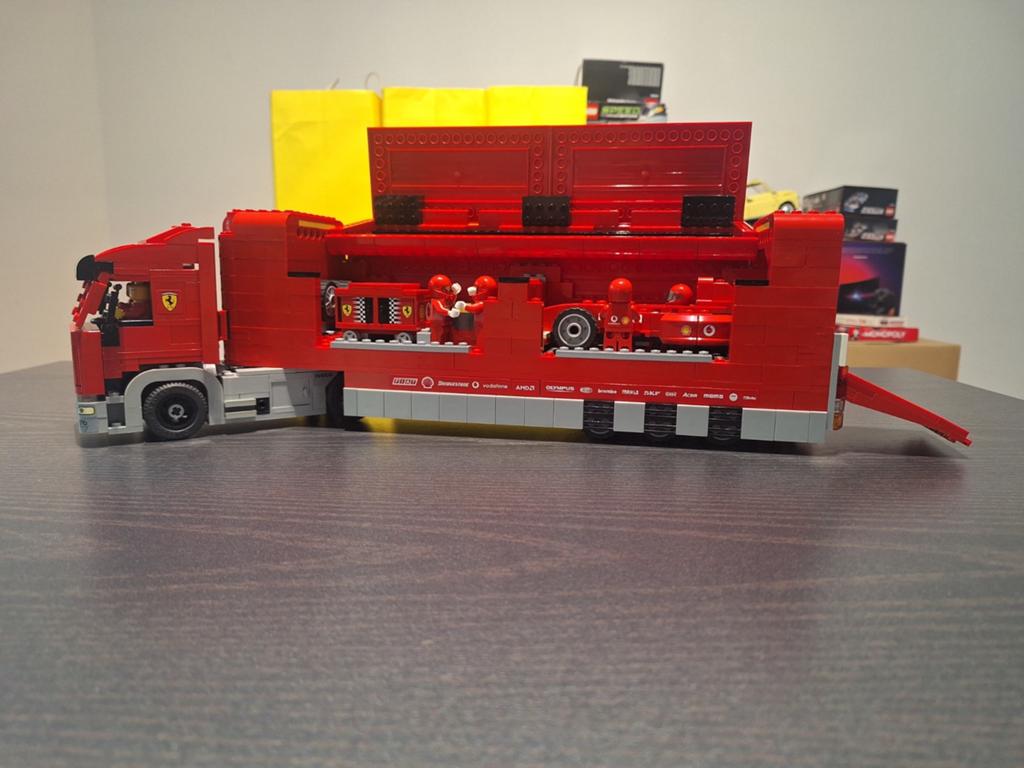 Lego 8654 Racers Ferrari Truck, Gebruikt, Lego, Ophalen of Verzenden, Compleet