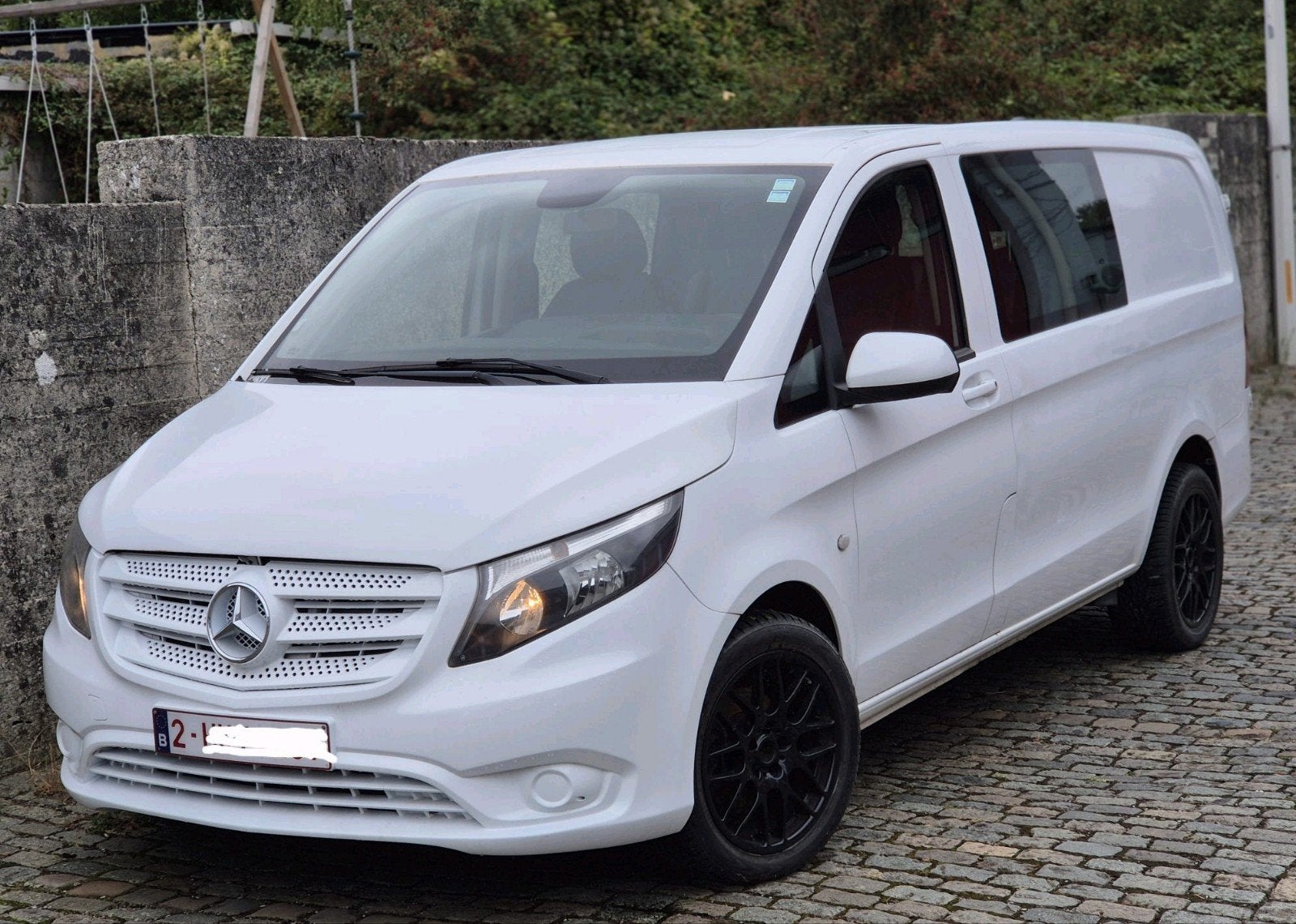 Mercedes vito doub cabine 5pls an2017.235mkm 9900€, Autos, Cuir, Euro 6, Boîte manuelle, Mercedes-Benz