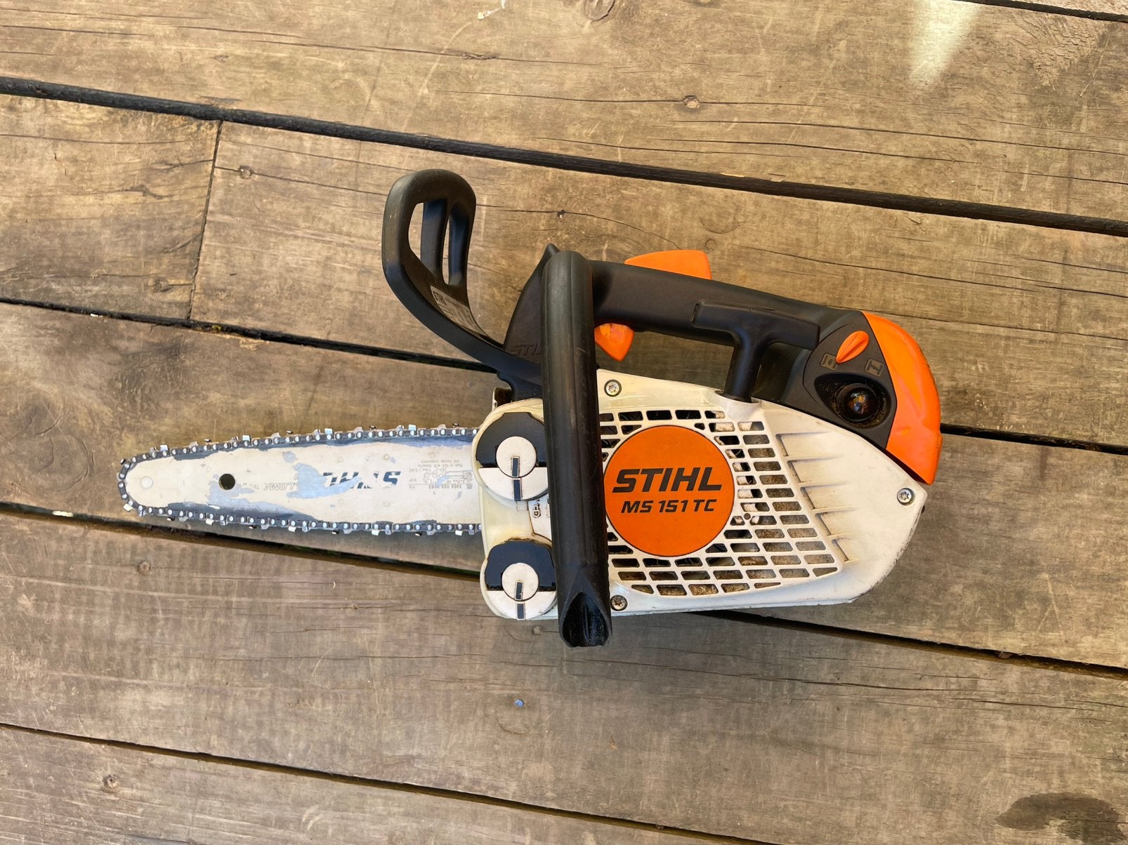 Stihl MS 151 TC, Tuin en Terras, Hand-tuingereedschap, Ophalen, Zo goed als nieuw