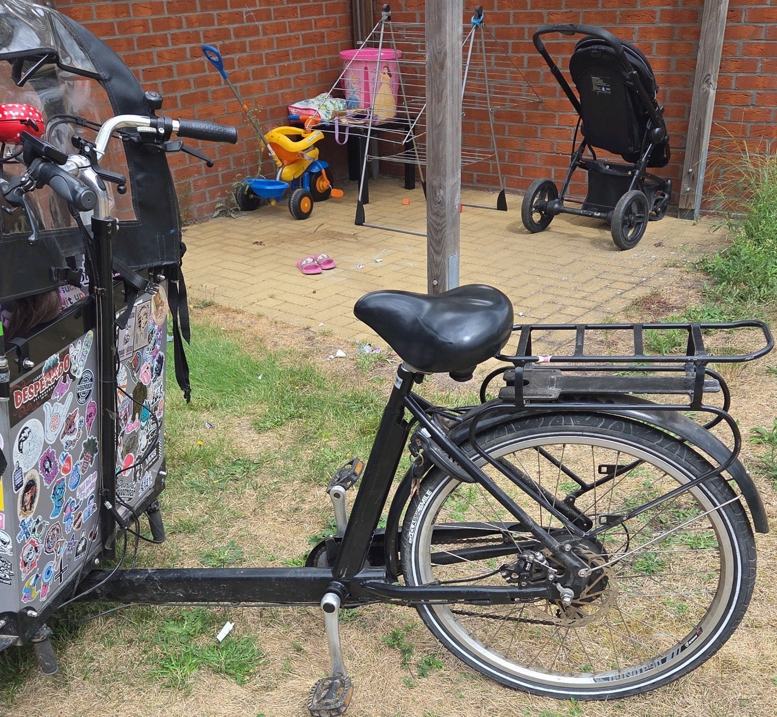 bakfiets geen electric fiets, Ophalen