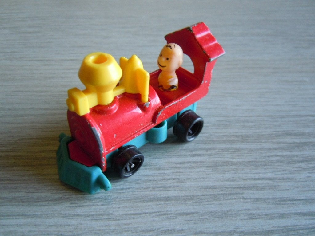 locomotief Snoopy met Charlie 1956 United Feature, Antiek en Kunst, Antiek | Speelgoed, Ophalen