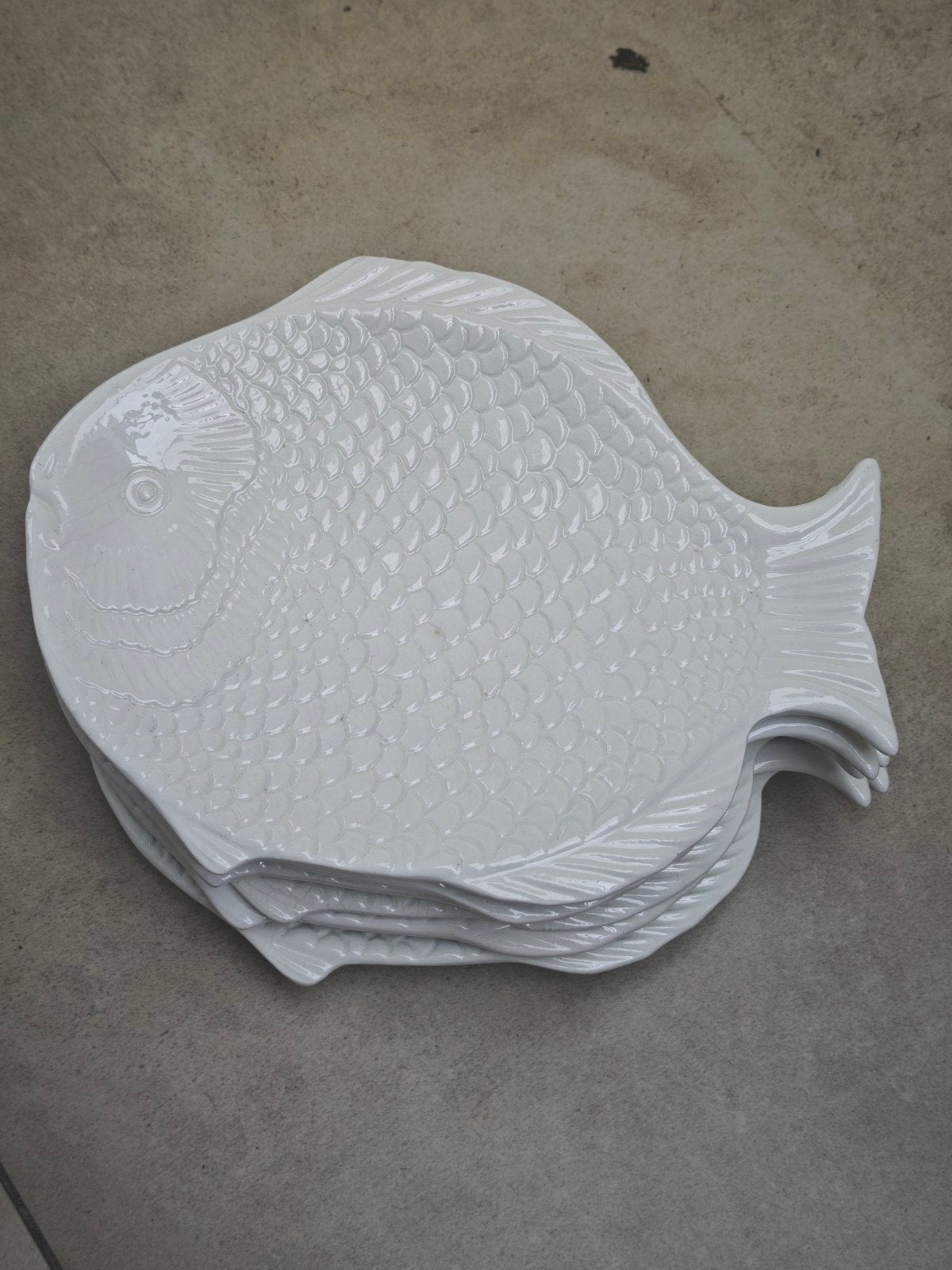 6 assiettes à poissons, Enlèvement, Céramique