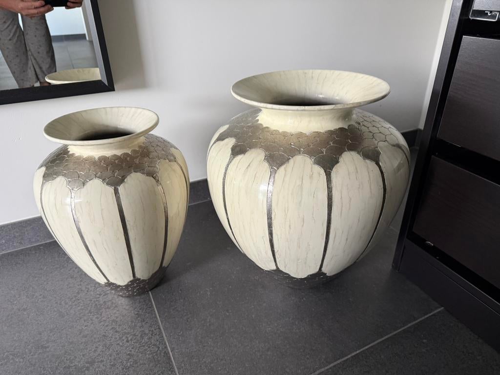 Decoratie vazen set, Huis en Inrichting, Woonaccessoires | Vazen, Ophalen, Zo goed als nieuw