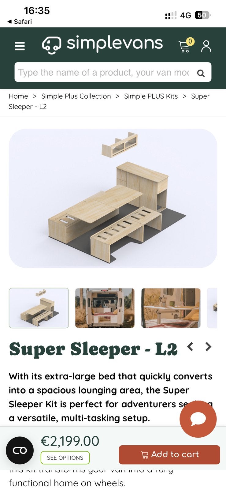Premium Camper Inbouwset L2 – Nieuw, Compleet & Hoogwaardige, Particulier
