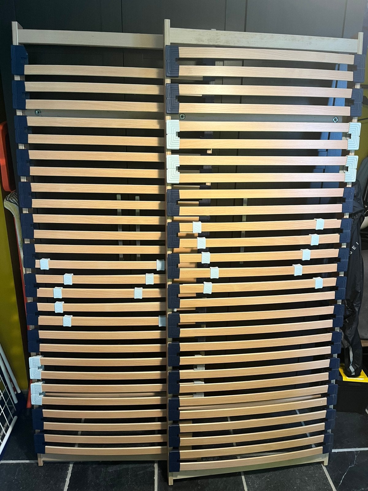 2 lattenbodems 80x195, Utilisé, Sommier, 200 cm, Enlèvement