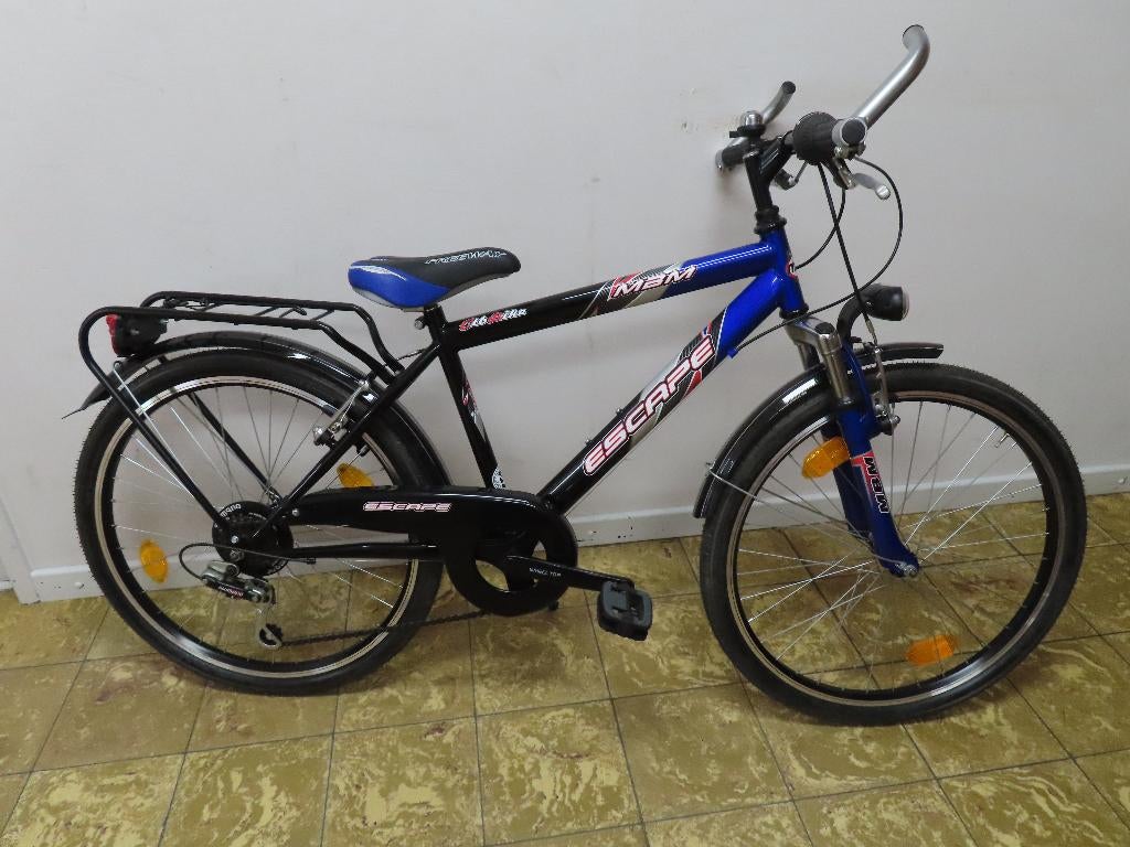 24 kinderfiets jongens , escape , einde reeks met garantie, Ophalen, 24 inch, Velgrem, Versnellingen