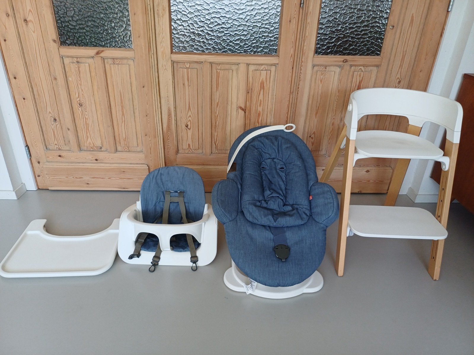 Stokke steps meegroeistoel, Ophalen, Gebruikt, Meegroeistoel, Aanschuifbaar