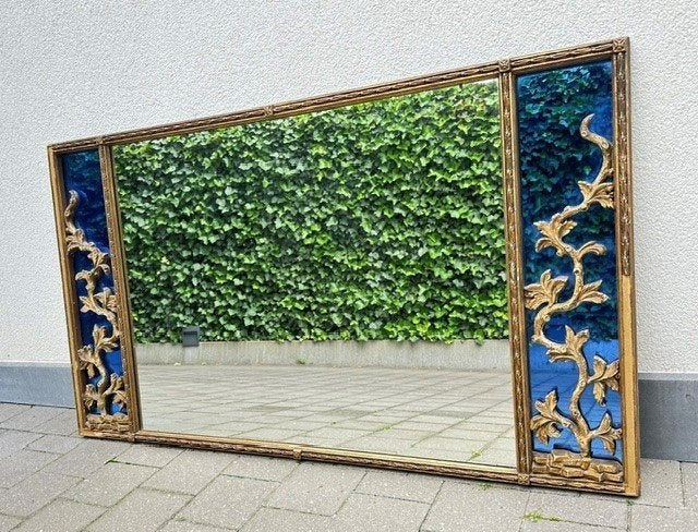 Zeer mooie antieke spiegel 70 cm  123 cm, Ophalen, Rechthoekig, 100 tot 150 cm, Minder dan 100 cm