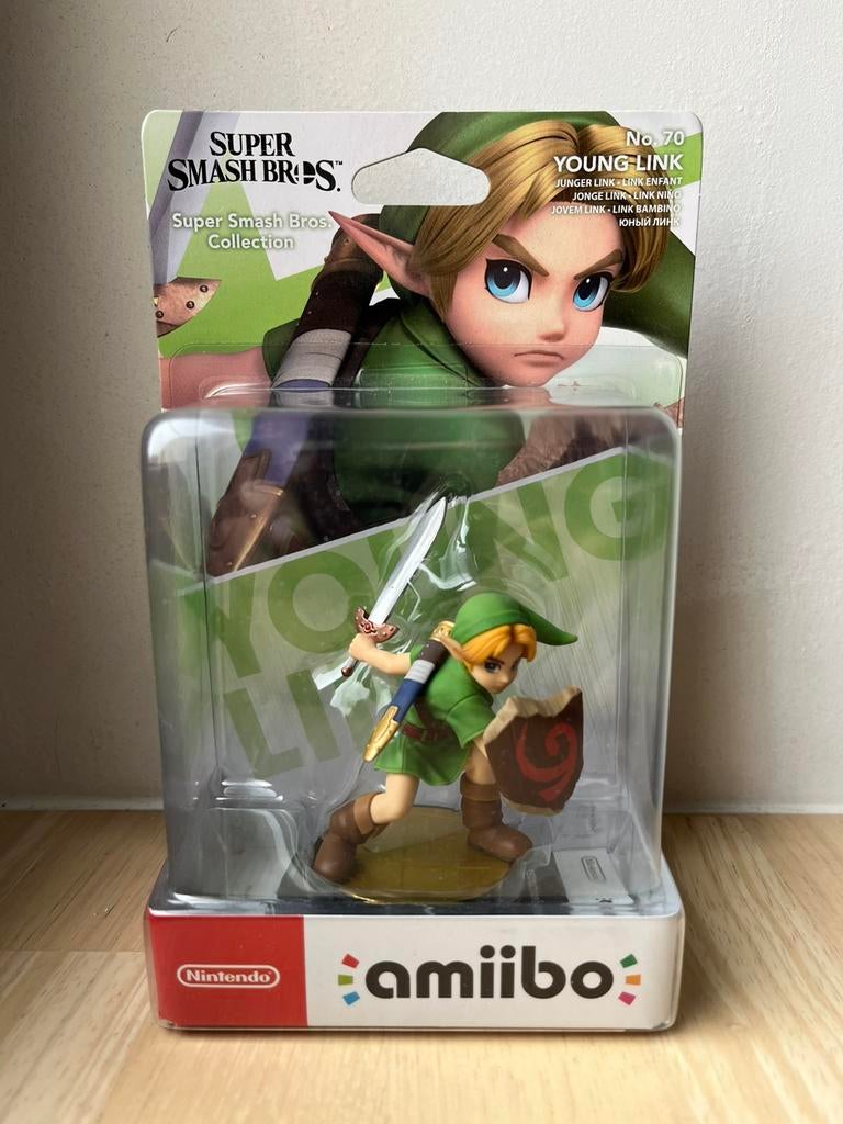 Amiibo Young Link N.70 (Super Smash Bros), Ophalen of Verzenden, Nieuw