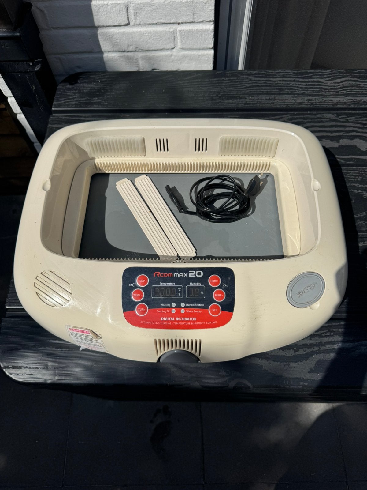Rcom max 20 broedmachine, Dieren en Toebehoren, Pluimvee | Toebehoren, Ophalen, Zo goed als nieuw, Broedmachine