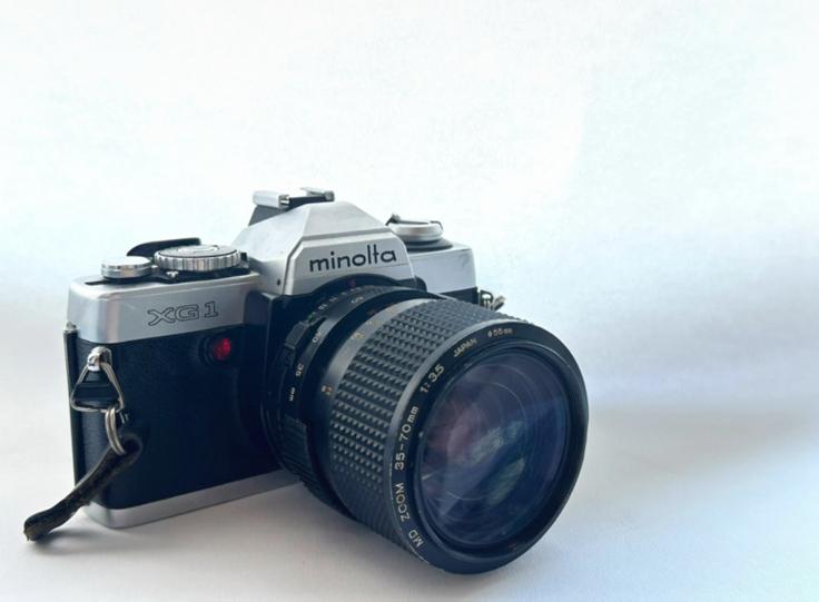 Minolta XG-1, Audio, Tv en Foto, Fotocamera's Analoog, Ophalen, Gebruikt, Spiegelreflex, Minolta