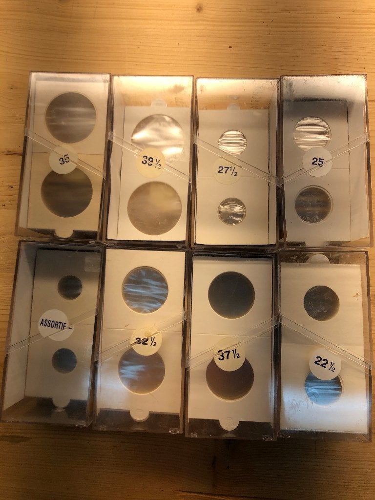 8 verschillende soorten munten kartonnetjes, Postzegels en Munten, Ophalen of Verzenden