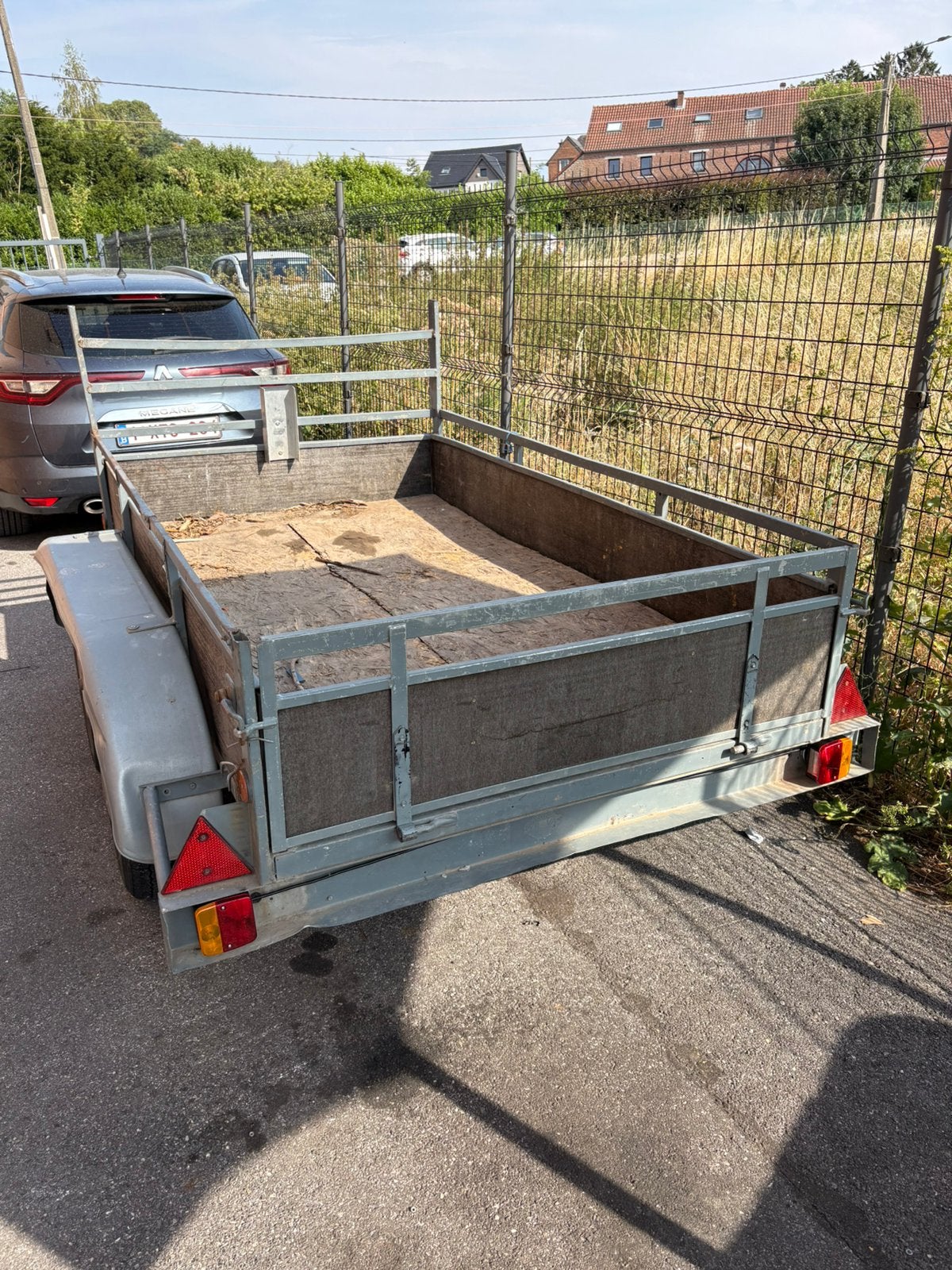 Remorque double essieux 2m20/1m30, Enlèvement, Comme neuf