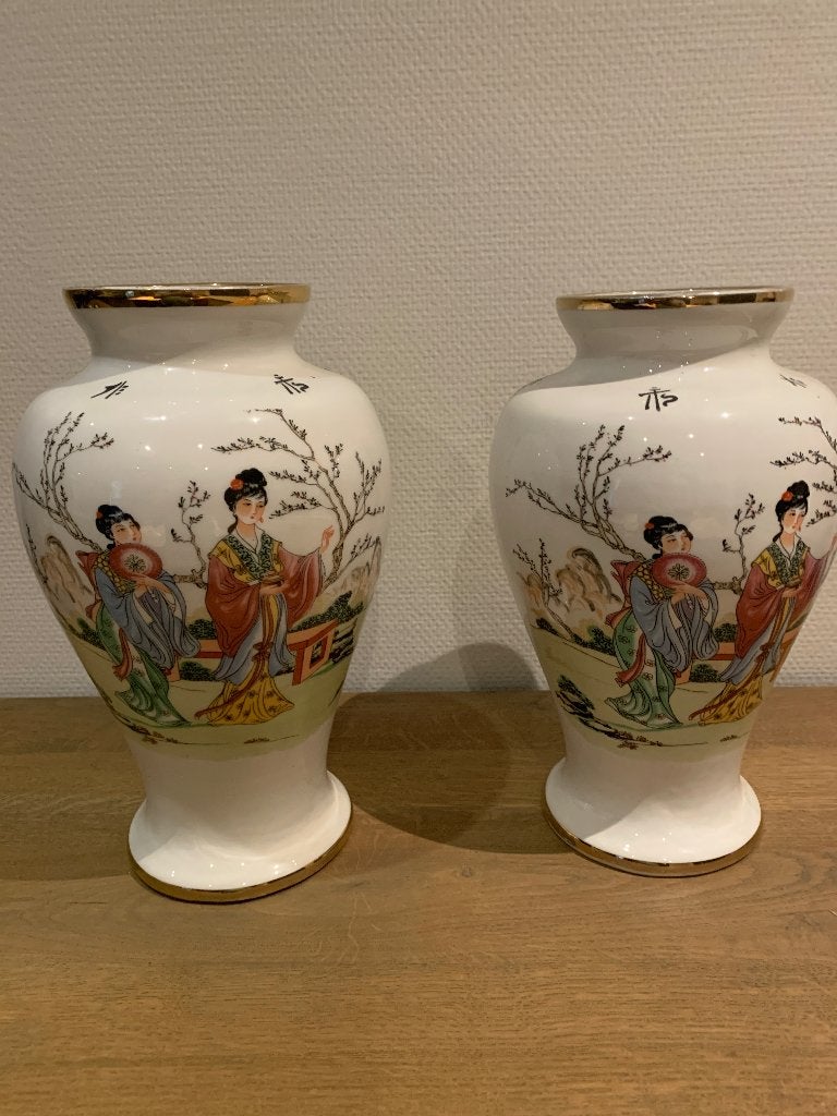 2 Chinese vazen, Antiek en Kunst, Ophalen of Verzenden