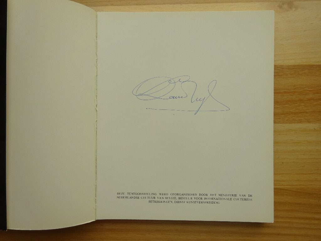 Octave Landuyt, 1981 CC De Brakke Grond, signed, Enlèvement ou Envoi, Utilisé, Peinture et dessin