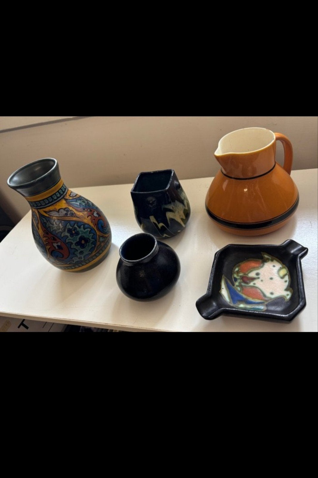 Lot 5x Gouds Plateel Gouda - Vintage, Antiek en Kunst, Ophalen of Verzenden