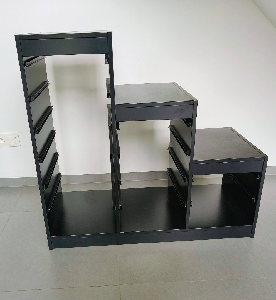 Zwarte Trofast kast, 90 à 105 cm, Enlèvement, Utilisé, 75 à 100 cm
