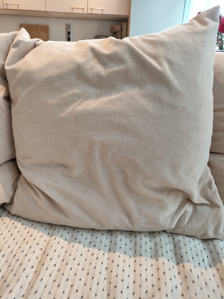 Coussin de remplissage (Qty: 4) | Housse de coussin (Qty: 4), Enlèvement, Comme neuf, Beige, Carré