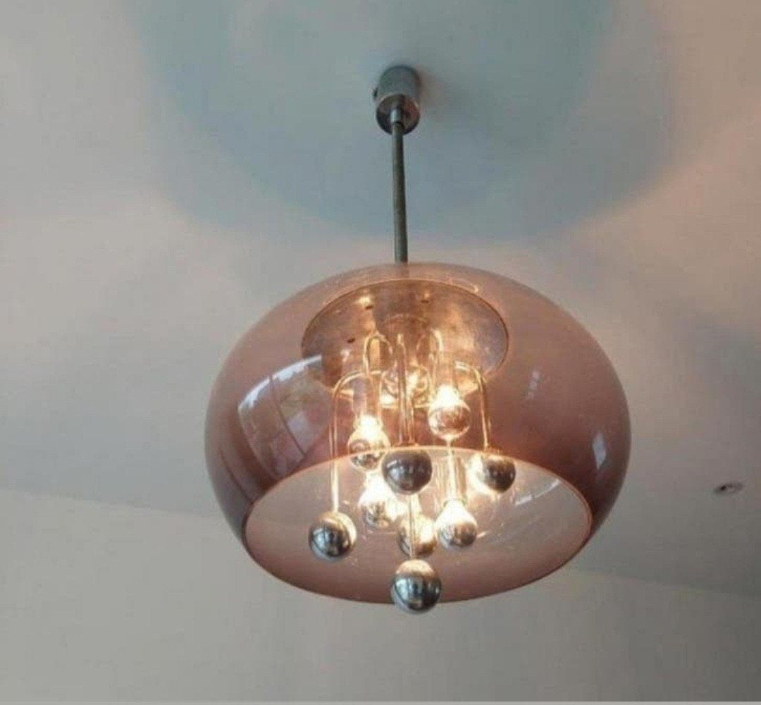 Vintage Spage Age sputnik pendant light van Herda, Ophalen