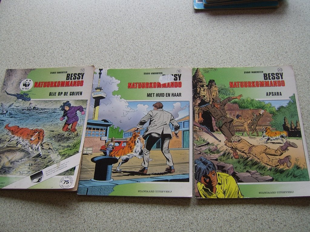 Stripverhalen van Bessy en Bessy natuurkommando, Meerdere stripboeken, Ophalen of Verzenden, Gelezen, Willy vandersteen