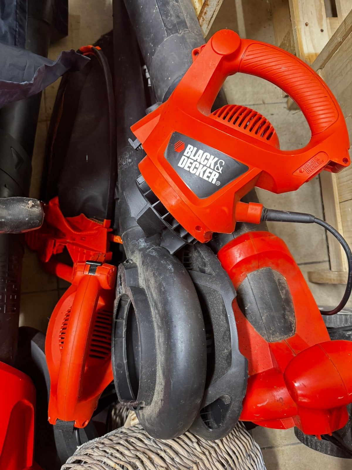 Souffleur feuilles black &Decker, Tuin en Terras, Ophalen, Gebruikt, Met opvangzak, Handgedragen
