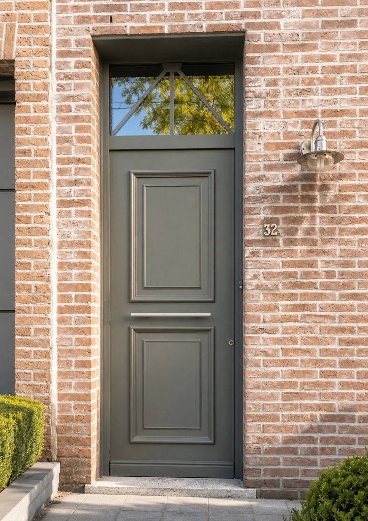 Aluminium voordeur, Bricolage & Construction, Fenêtres & Moustiquaires, Comme neuf, Porte extérieure, 215 cm ou plus, 80 à 100 cm