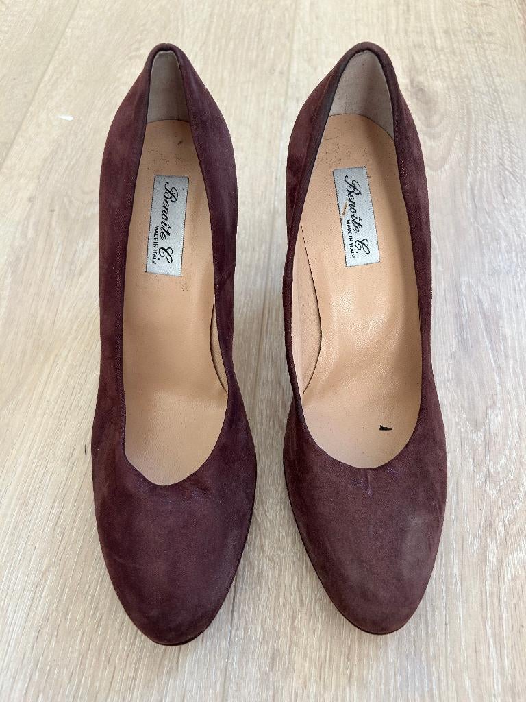 Paarse hakken - Nieuw - 38,5, Kleding | Dames, Schoenen, Ophalen, Pumps, Overige kleuren, Nieuw