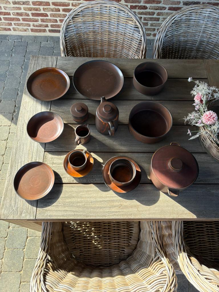 Eet en koffieservies, Ophalen