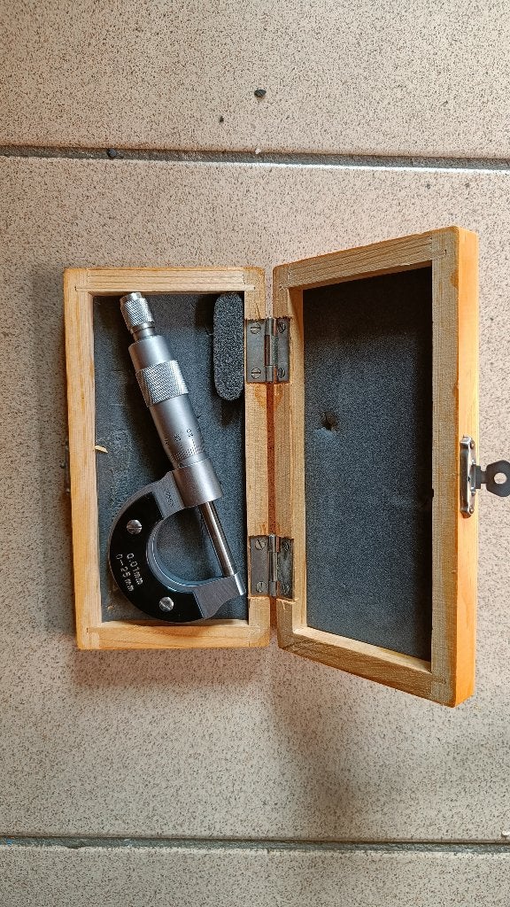 Micrometer 0 - 25 MM nieuw, Doe-het-zelf en Bouw, Meetapparatuur, Ophalen, Nieuw