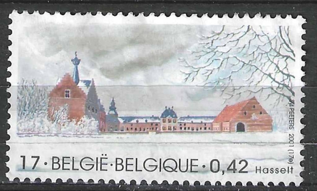 Belgie 2001 - Yvert 3016 /OBP 3021 - Hoeve in Hasselt (ST), Postzegels en Munten, Postzegels | Europa | België, Gestempeld, Gestempeld