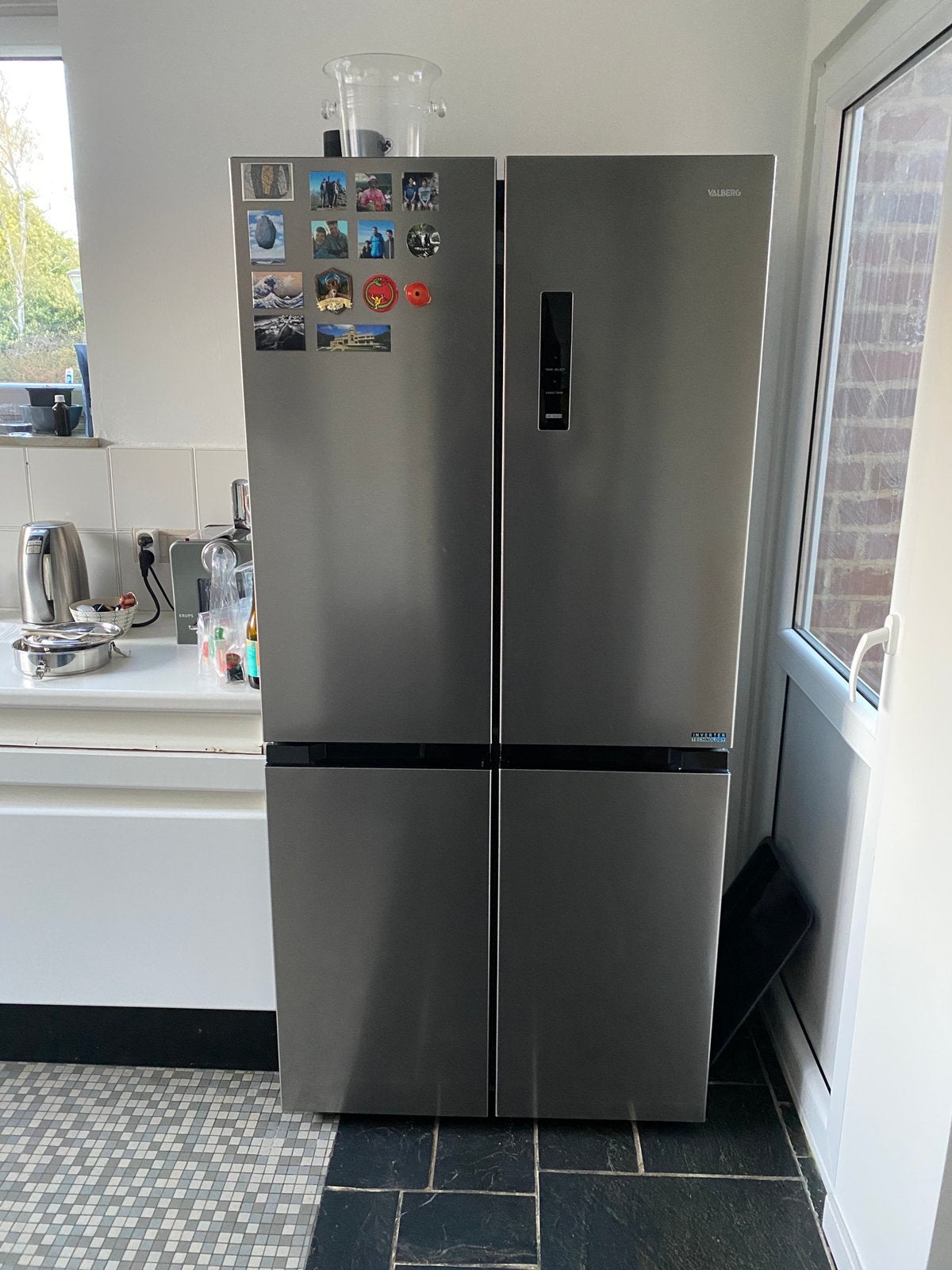 Combiné Frigo-Congélateur double porte Valberg 4D 474 DX625C, Electroménager, Réfrigérateurs & Frigos, 160 cm ou plus, Comme neuf