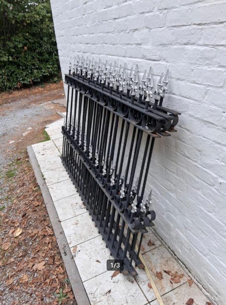 smeedijzeren balustrades omheining, Ophalen, Gebruikt, IJzer