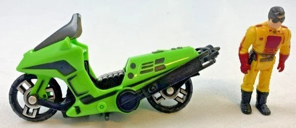 Kenner M.A.S.K. Condor motorfiets en Brad Turner figuur 1985, Verzamelen, Verzenden, Zo goed als nieuw, Actiefiguurtje