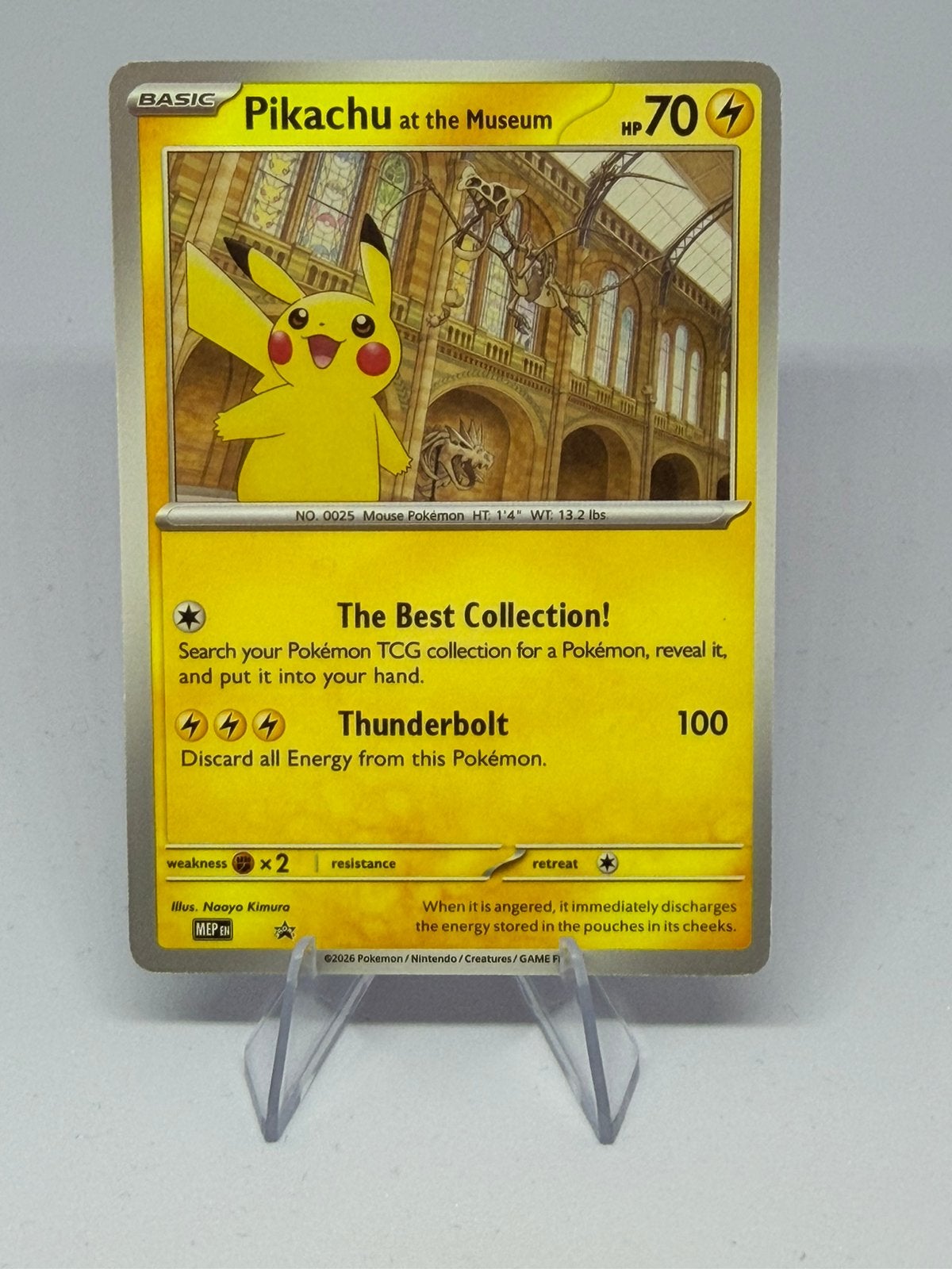 Te koop Pikachu at the Museum Pokémon kaart Nieuw, Ophalen of Verzenden, Zo goed als nieuw